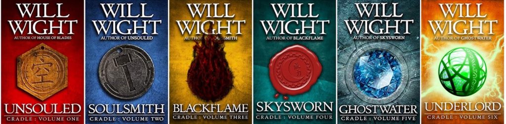 Cradle Series Covers by Will Wight, Progression Fantasy