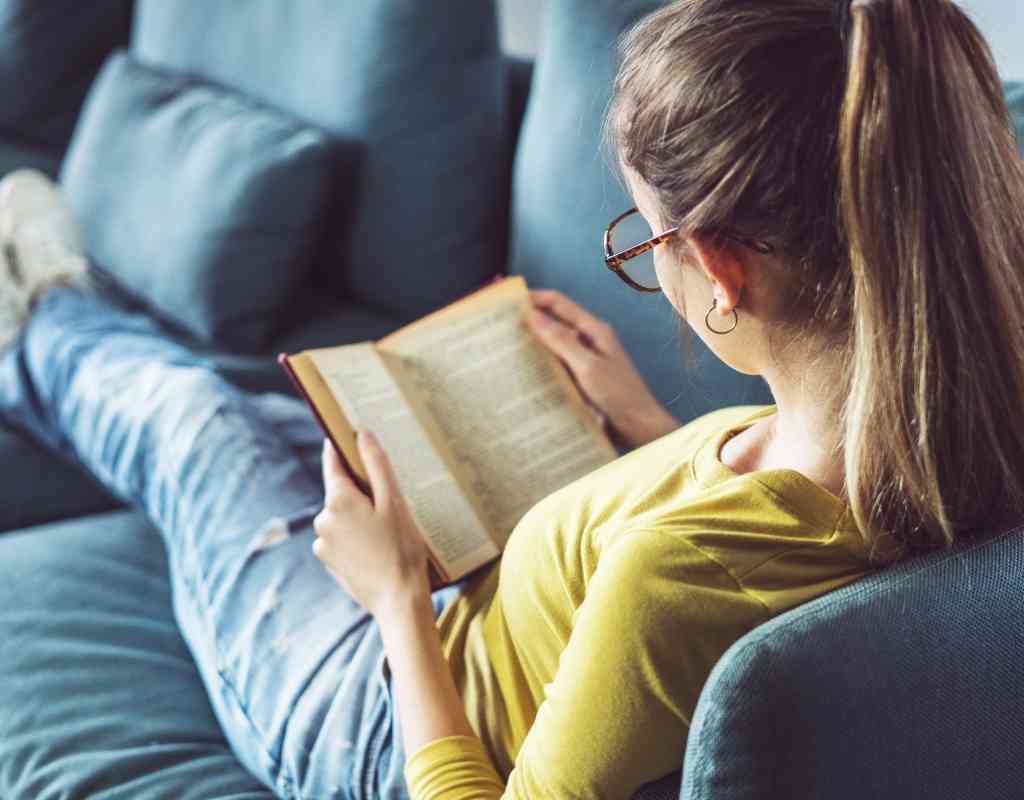 Woman Reading With Glasses focuses on being a better reader