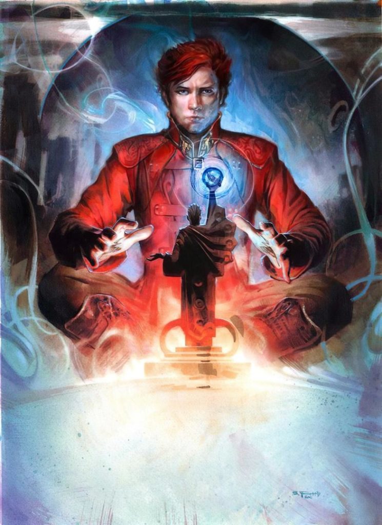 Winter's Heart, Book 9 cover art depicts Rand in a sitting position