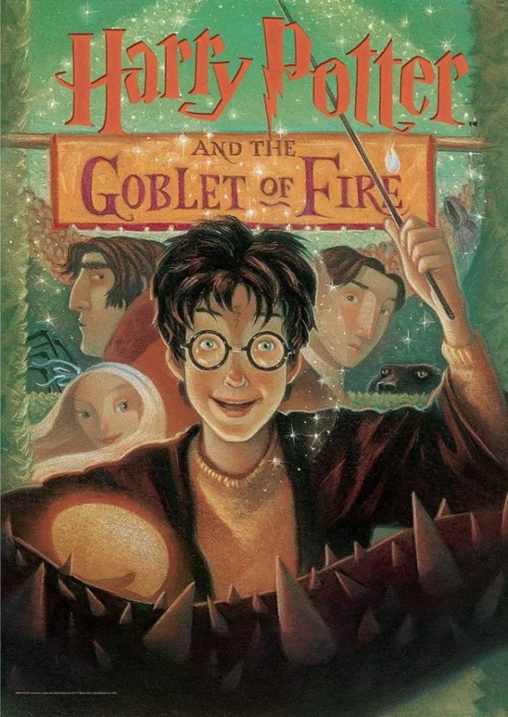 Harry Potter and the Goblet of Fire book cover. Second place in the Harry Potter books ranked. 