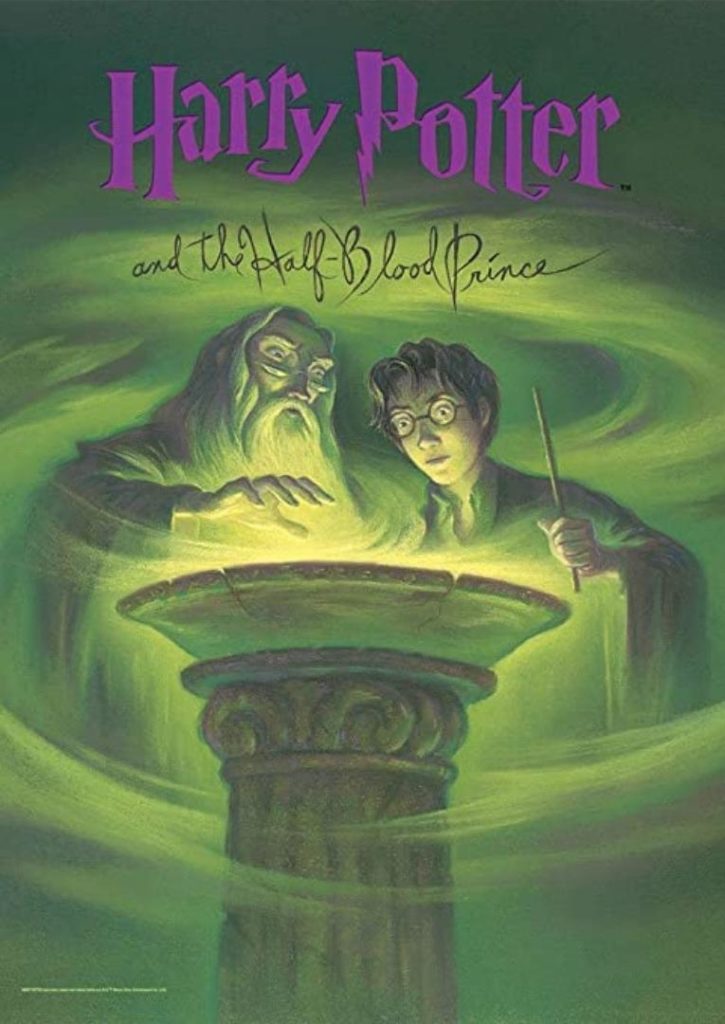 Harry Potter and the Half-Blood Prince book cover. The best book in the series. 