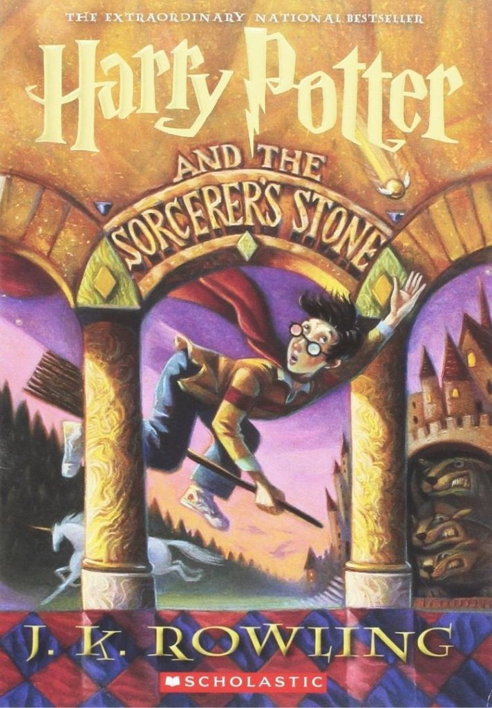 Harry Potter and the Philosopher's Stone US Cover. (Sorcerer's Stone in the US)