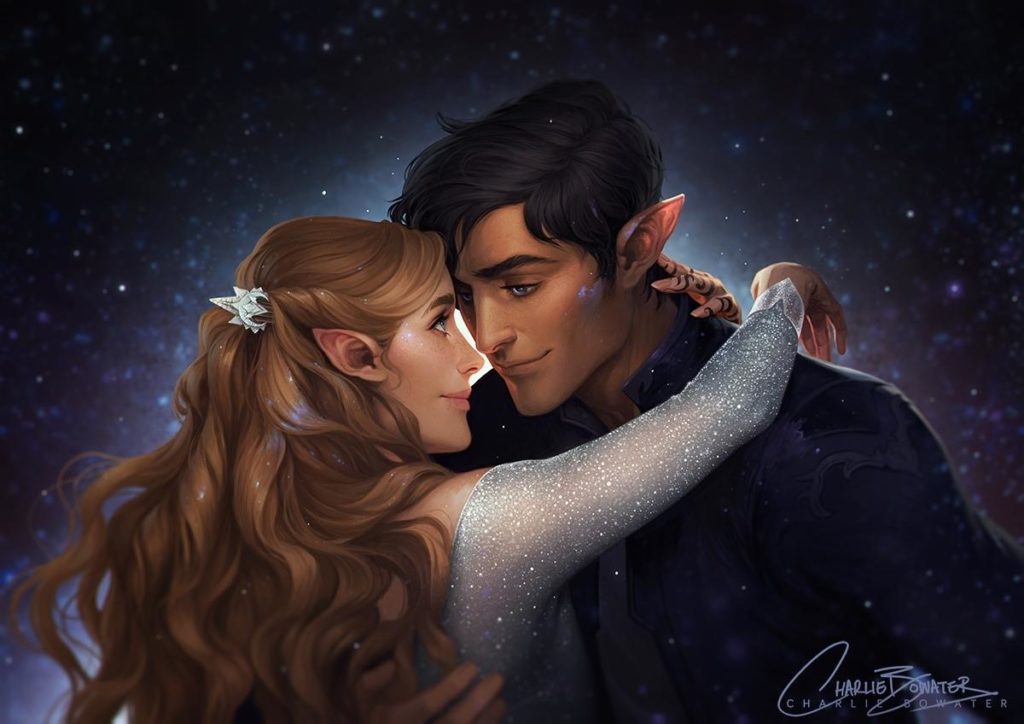 A Court of Thorns and Roses art by Charlie Bowater